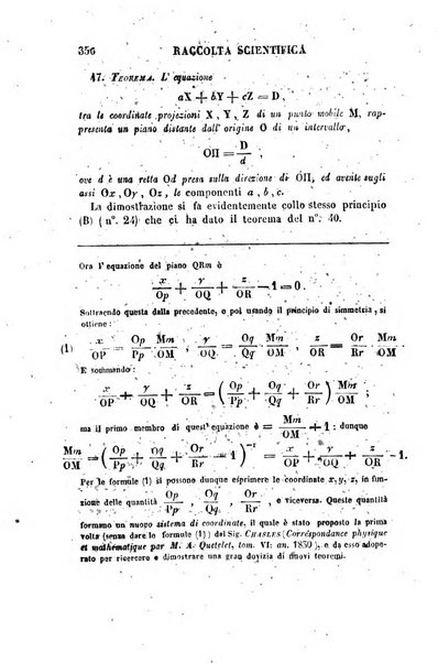 Raccolta di lettere ed altri scritti intorno alla fisica ed alle matematiche