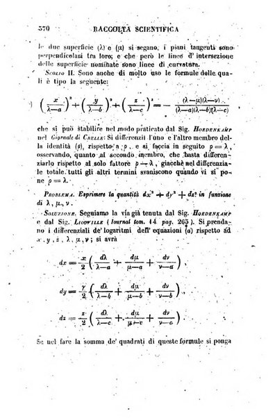 Raccolta di lettere ed altri scritti intorno alla fisica ed alle matematiche