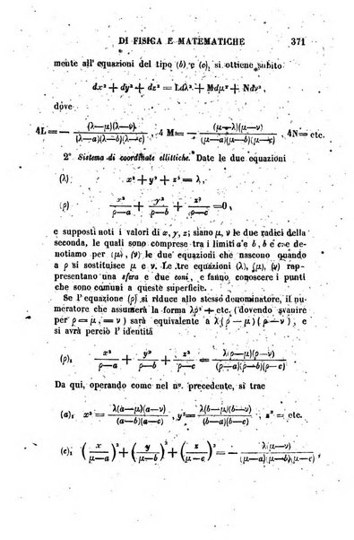 Raccolta di lettere ed altri scritti intorno alla fisica ed alle matematiche