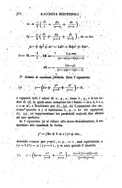 Raccolta di lettere ed altri scritti intorno alla fisica ed alle matematiche