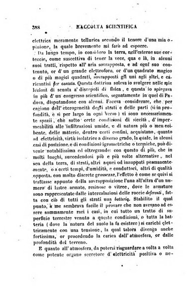 Raccolta di lettere ed altri scritti intorno alla fisica ed alle matematiche