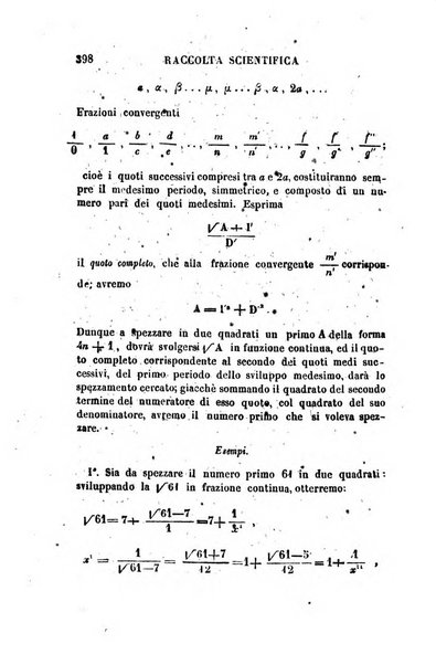 Raccolta di lettere ed altri scritti intorno alla fisica ed alle matematiche