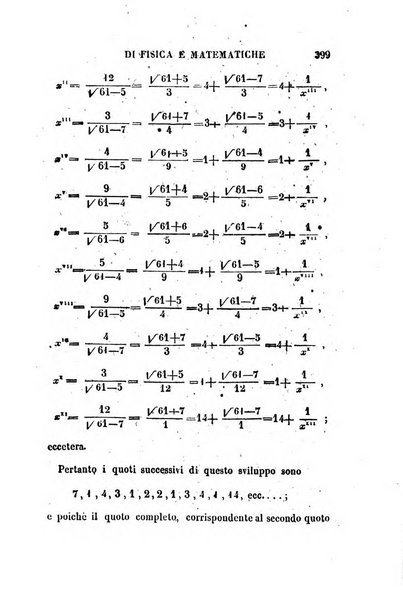 Raccolta di lettere ed altri scritti intorno alla fisica ed alle matematiche