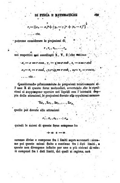 Raccolta di lettere ed altri scritti intorno alla fisica ed alle matematiche