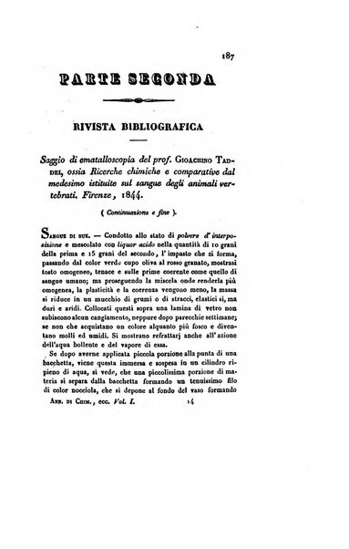 Annali di chimica applicata alla medicina cioè alla farmacia, alla tossicologia, all'igiene, alla fisiologia, alla patologia e alla terapeutica. Serie 3