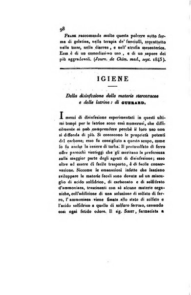 Annali di chimica applicata alla medicina cioè alla farmacia, alla tossicologia, all'igiene, alla fisiologia, alla patologia e alla terapeutica. Serie 3