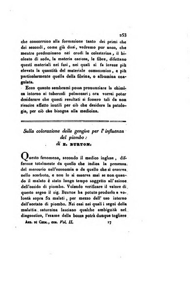 Annali di chimica applicata alla medicina cioè alla farmacia, alla tossicologia, all'igiene, alla fisiologia, alla patologia e alla terapeutica. Serie 3