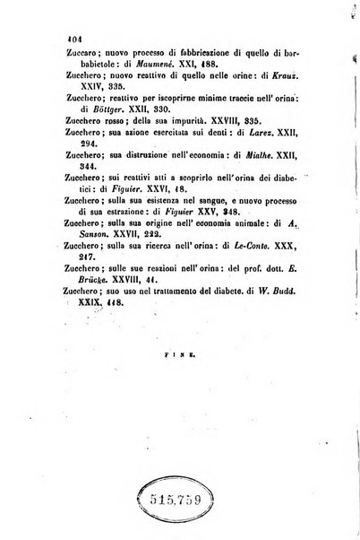 Annali di chimica applicata alla medicina cioè alla farmacia, alla tossicologia, all'igiene, alla fisiologia, alla patologia e alla terapeutica. Serie 3