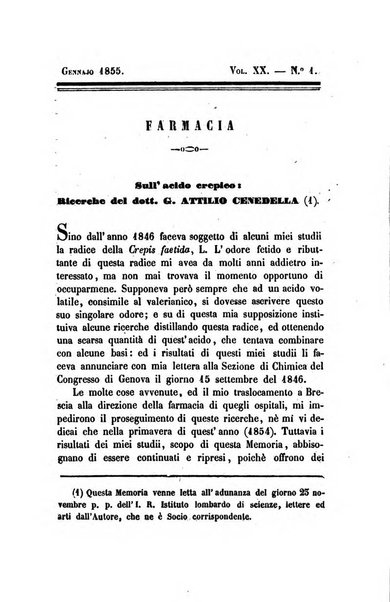 Annali di chimica applicata alla medicina cioè alla farmacia, alla tossicologia, all'igiene, alla fisiologia, alla patologia e alla terapeutica. Serie 3