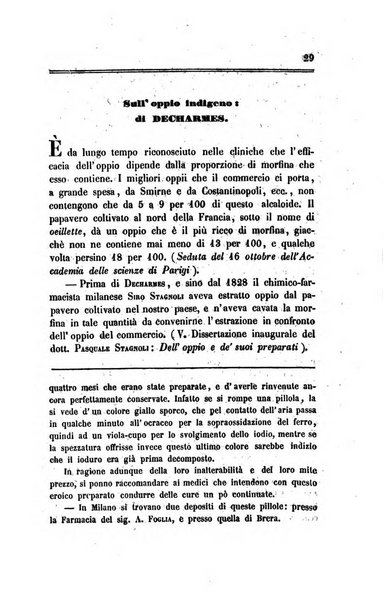 Annali di chimica applicata alla medicina cioè alla farmacia, alla tossicologia, all'igiene, alla fisiologia, alla patologia e alla terapeutica. Serie 3