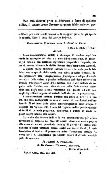 Annali di chimica applicata alla medicina cioè alla farmacia, alla tossicologia, all'igiene, alla fisiologia, alla patologia e alla terapeutica. Serie 3