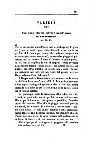 Annali di chimica applicata alla medicina cioè alla farmacia, alla tossicologia, all'igiene, alla fisiologia, alla patologia e alla terapeutica. Serie 3