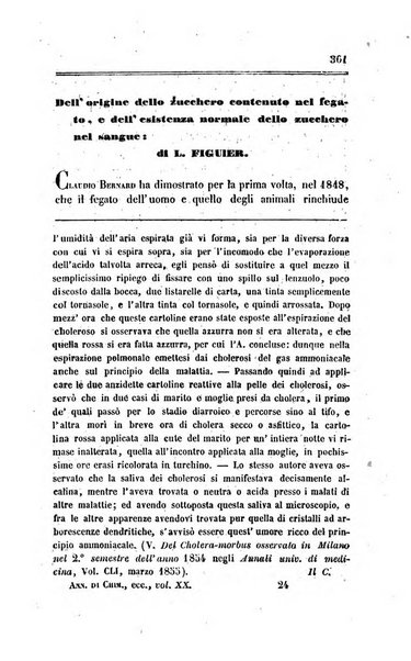 Annali di chimica applicata alla medicina cioè alla farmacia, alla tossicologia, all'igiene, alla fisiologia, alla patologia e alla terapeutica. Serie 3