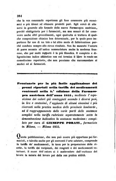 Annali di chimica applicata alla medicina cioè alla farmacia, alla tossicologia, all'igiene, alla fisiologia, alla patologia e alla terapeutica. Serie 3