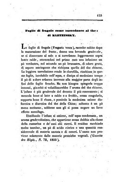 Annali di chimica applicata alla medicina cioè alla farmacia, alla tossicologia, all'igiene, alla fisiologia, alla patologia e alla terapeutica. Serie 3