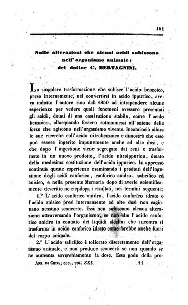 Annali di chimica applicata alla medicina cioè alla farmacia, alla tossicologia, all'igiene, alla fisiologia, alla patologia e alla terapeutica. Serie 3