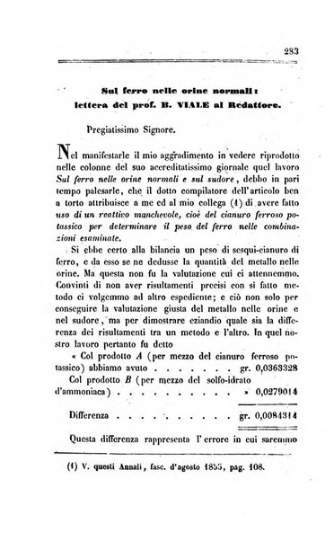 Annali di chimica applicata alla medicina cioè alla farmacia, alla tossicologia, all'igiene, alla fisiologia, alla patologia e alla terapeutica. Serie 3