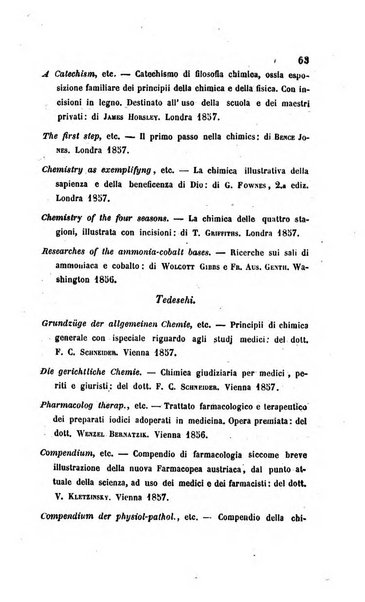 Annali di chimica applicata alla medicina cioè alla farmacia, alla tossicologia, all'igiene, alla fisiologia, alla patologia e alla terapeutica. Serie 3