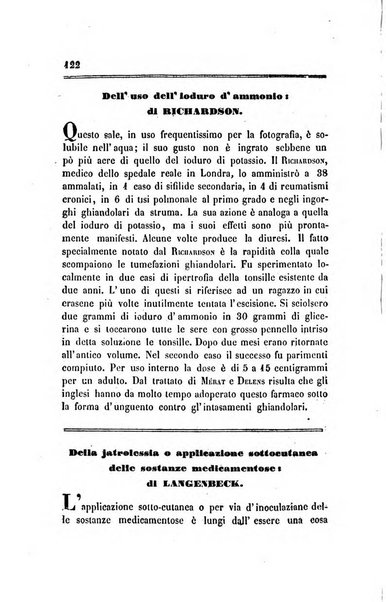 Annali di chimica applicata alla medicina cioè alla farmacia, alla tossicologia, all'igiene, alla fisiologia, alla patologia e alla terapeutica. Serie 3