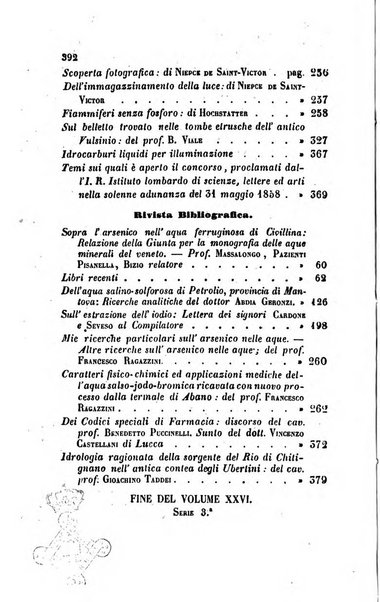 Annali di chimica applicata alla medicina cioè alla farmacia, alla tossicologia, all'igiene, alla fisiologia, alla patologia e alla terapeutica. Serie 3