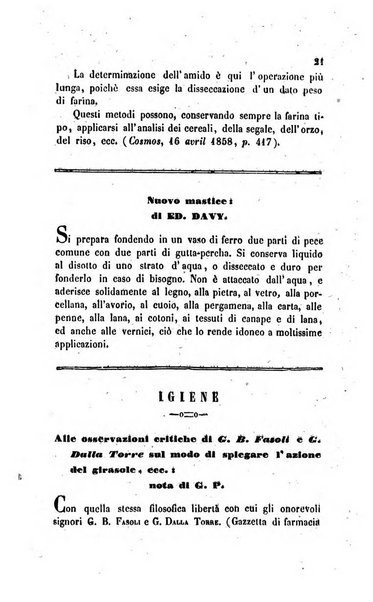 Annali di chimica applicata alla medicina cioè alla farmacia, alla tossicologia, all'igiene, alla fisiologia, alla patologia e alla terapeutica. Serie 3