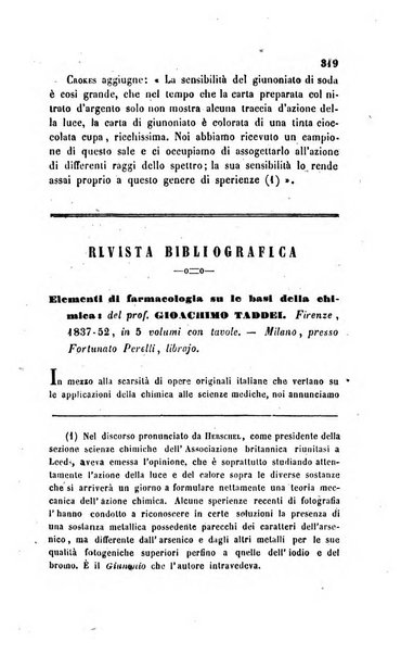 Annali di chimica applicata alla medicina cioè alla farmacia, alla tossicologia, all'igiene, alla fisiologia, alla patologia e alla terapeutica. Serie 3