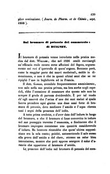 Annali di chimica applicata alla medicina cioè alla farmacia, alla tossicologia, all'igiene, alla fisiologia, alla patologia e alla terapeutica. Serie 3