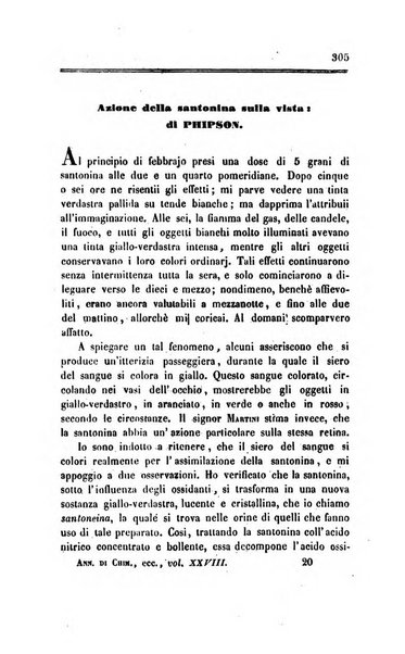 Annali di chimica applicata alla medicina cioè alla farmacia, alla tossicologia, all'igiene, alla fisiologia, alla patologia e alla terapeutica. Serie 3