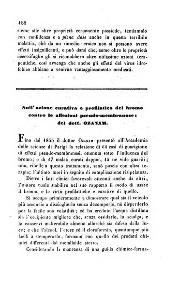 Annali di chimica applicata alla medicina cioè alla farmacia, alla tossicologia, all'igiene, alla fisiologia, alla patologia e alla terapeutica. Serie 3