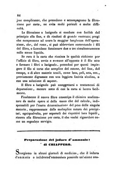 Annali di chimica applicata alla medicina cioè alla farmacia, alla tossicologia, all'igiene, alla fisiologia, alla patologia e alla terapeutica. Serie 3