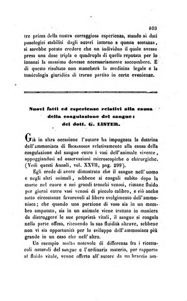 Annali di chimica applicata alla medicina cioè alla farmacia, alla tossicologia, all'igiene, alla fisiologia, alla patologia e alla terapeutica. Serie 3