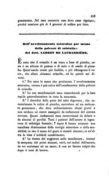 Annali di chimica applicata alla medicina cioè alla farmacia, alla tossicologia, all'igiene, alla fisiologia, alla patologia e alla terapeutica. Serie 3