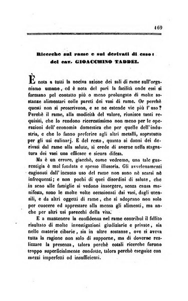 Annali di chimica applicata alla medicina cioè alla farmacia, alla tossicologia, all'igiene, alla fisiologia, alla patologia e alla terapeutica. Serie 3