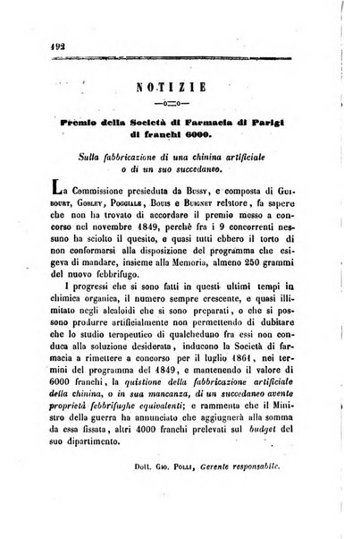 Annali di chimica applicata alla medicina cioè alla farmacia, alla tossicologia, all'igiene, alla fisiologia, alla patologia e alla terapeutica. Serie 3