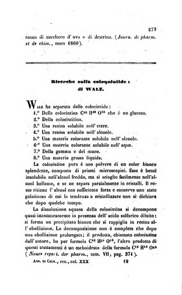 Annali di chimica applicata alla medicina cioè alla farmacia, alla tossicologia, all'igiene, alla fisiologia, alla patologia e alla terapeutica. Serie 3