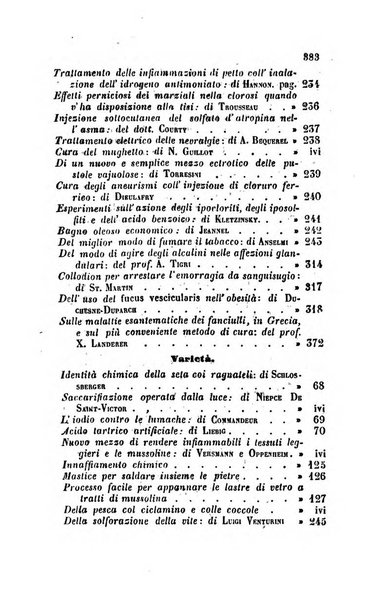 Annali di chimica applicata alla medicina cioè alla farmacia, alla tossicologia, all'igiene, alla fisiologia, alla patologia e alla terapeutica. Serie 3