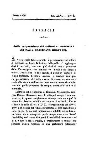 Annali di chimica applicata alla medicina cioè alla farmacia, alla tossicologia, all'igiene, alla fisiologia, alla patologia e alla terapeutica. Serie 3