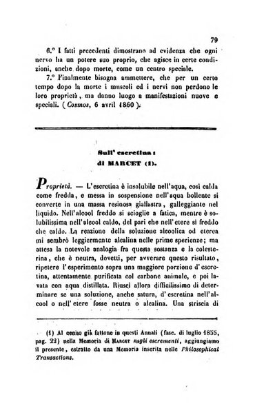 Annali di chimica applicata alla medicina cioè alla farmacia, alla tossicologia, all'igiene, alla fisiologia, alla patologia e alla terapeutica. Serie 3