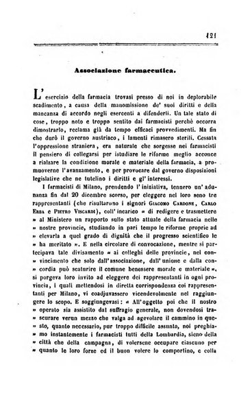 Annali di chimica applicata alla medicina cioè alla farmacia, alla tossicologia, all'igiene, alla fisiologia, alla patologia e alla terapeutica. Serie 3