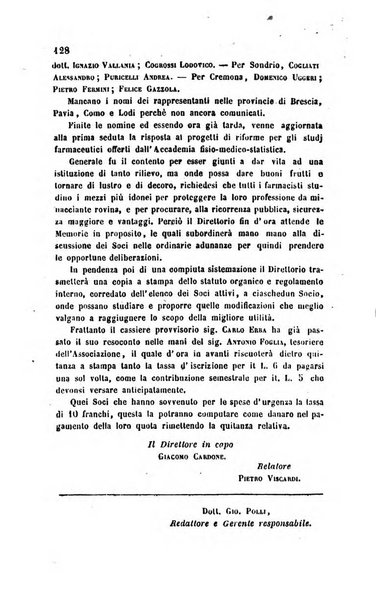 Annali di chimica applicata alla medicina cioè alla farmacia, alla tossicologia, all'igiene, alla fisiologia, alla patologia e alla terapeutica. Serie 3