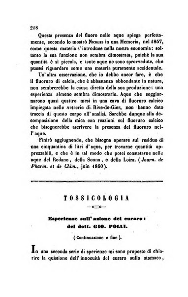 Annali di chimica applicata alla medicina cioè alla farmacia, alla tossicologia, all'igiene, alla fisiologia, alla patologia e alla terapeutica. Serie 3