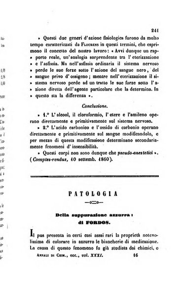 Annali di chimica applicata alla medicina cioè alla farmacia, alla tossicologia, all'igiene, alla fisiologia, alla patologia e alla terapeutica. Serie 3