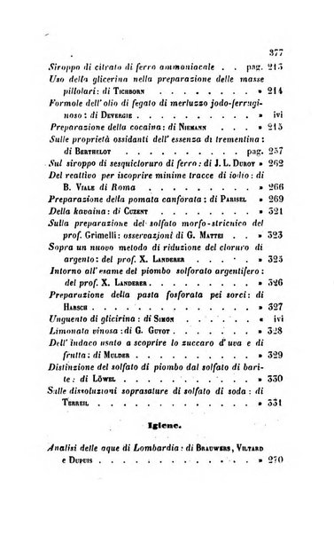 Annali di chimica applicata alla medicina cioè alla farmacia, alla tossicologia, all'igiene, alla fisiologia, alla patologia e alla terapeutica. Serie 3