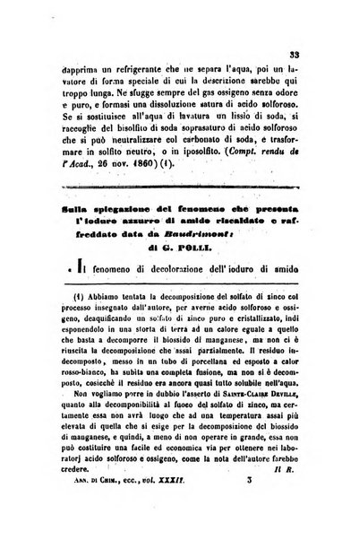 Annali di chimica applicata alla medicina cioè alla farmacia, alla tossicologia, all'igiene, alla fisiologia, alla patologia e alla terapeutica. Serie 3