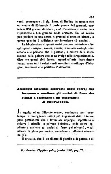 Annali di chimica applicata alla medicina cioè alla farmacia, alla tossicologia, all'igiene, alla fisiologia, alla patologia e alla terapeutica. Serie 3