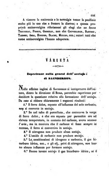 Annali di chimica applicata alla medicina cioè alla farmacia, alla tossicologia, all'igiene, alla fisiologia, alla patologia e alla terapeutica. Serie 3