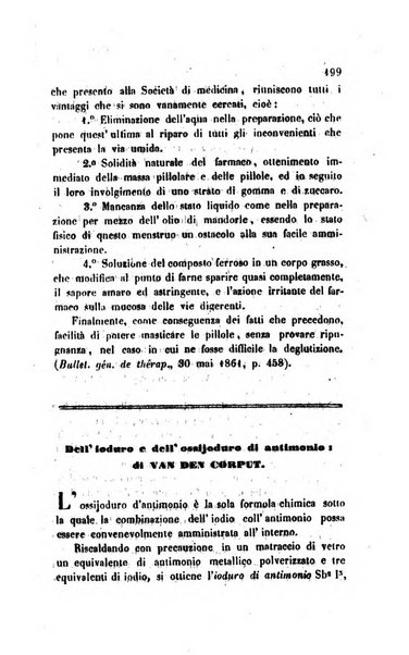 Annali di chimica applicata alla medicina cioè alla farmacia, alla tossicologia, all'igiene, alla fisiologia, alla patologia e alla terapeutica. Serie 3