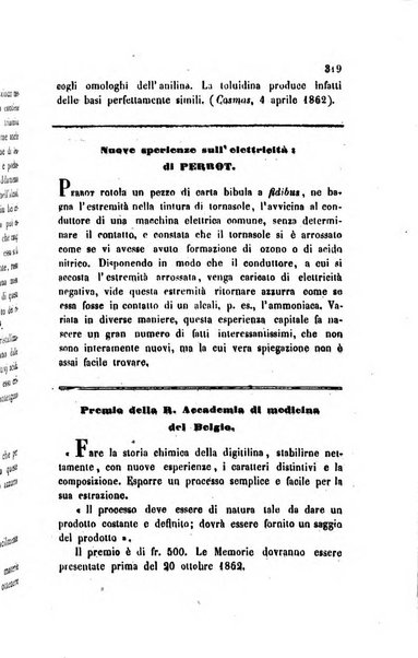 Annali di chimica applicata alla medicina cioè alla farmacia, alla tossicologia, all'igiene, alla fisiologia, alla patologia e alla terapeutica. Serie 3