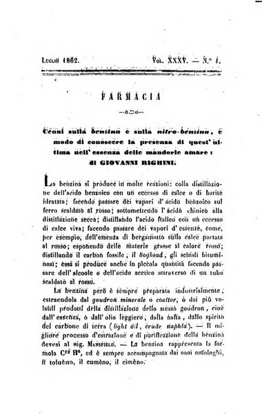 Annali di chimica applicata alla medicina cioè alla farmacia, alla tossicologia, all'igiene, alla fisiologia, alla patologia e alla terapeutica. Serie 3