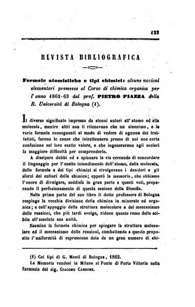 Annali di chimica applicata alla medicina cioè alla farmacia, alla tossicologia, all'igiene, alla fisiologia, alla patologia e alla terapeutica. Serie 3